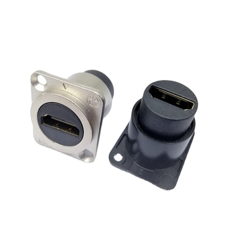 D-type module HDMI female-to-female socket panel-mounted HDMI dual-pass socket information box D-type terminal