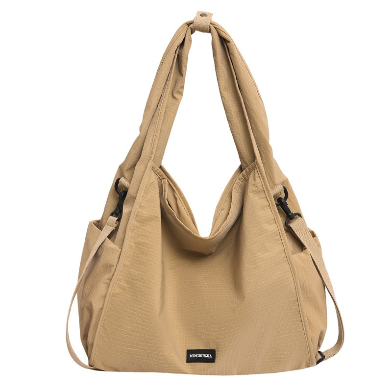 Foreign trade slack bag women's 2025 new large-capacity casual versatile shoulder messenger bag lightweight tote bag