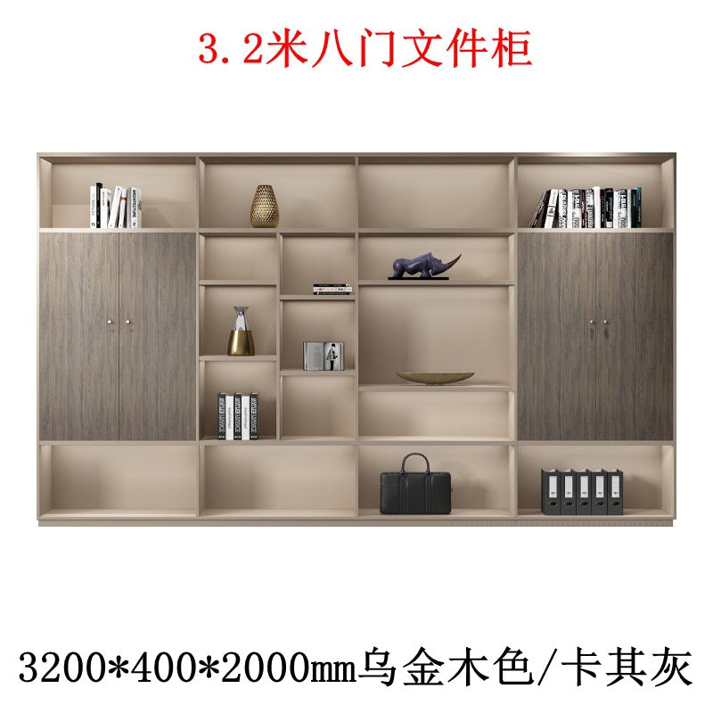 Boss table bookcase casual storage storage cabinet furniture office background file cabinet information cabinet wooden floor cabinet