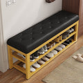 For home shoe changing stool, door can be used as a seat, entrance shoe rack, entrance shoe changing stool, soft cushion, accessorize iron shoe cabinet