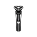 electric shaver with magnetic triple heads, full body washable, digital display, portable, fast charging, and cordless design - new model
