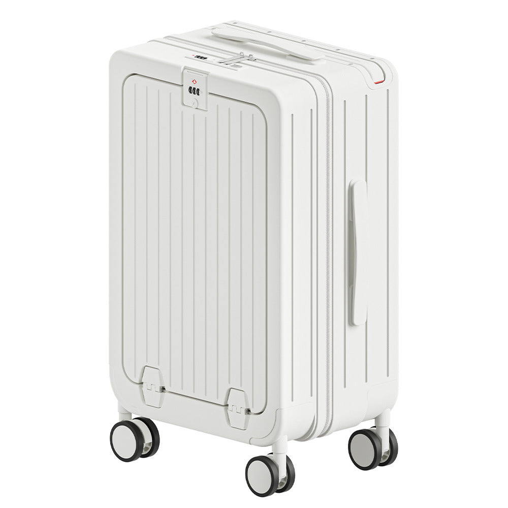 One-click front opening multi-function 20-inch boarding case bouncing wide tie rod suitcase 24-inch anti-drop universal wheel suitcase