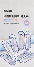 Colorful fenling eyebrow trimming suit processing oem eyebrow trimming knife oem silk screen logo oblique eyebrow scissors support proofing