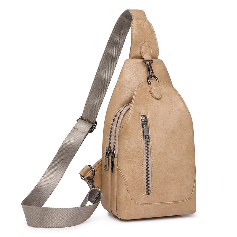 Find a factory,  popular women's bags PU bags, messenger bags, spring women's versatile retro breast bags, waist packs wholesale