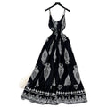 Vacation-style printed cami bohemian dress - women's summer high-waisted slimming a-line maxi dress - elegant outfit