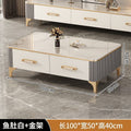 Solid wood coffee table living room home light luxury modern minimalist new style tea table small apartment coffee table tv cabinet combination