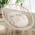 Japanese style hanging chair back cushion all-in-one thickened linen round lazy cushion bay window cushion floor tatami mat