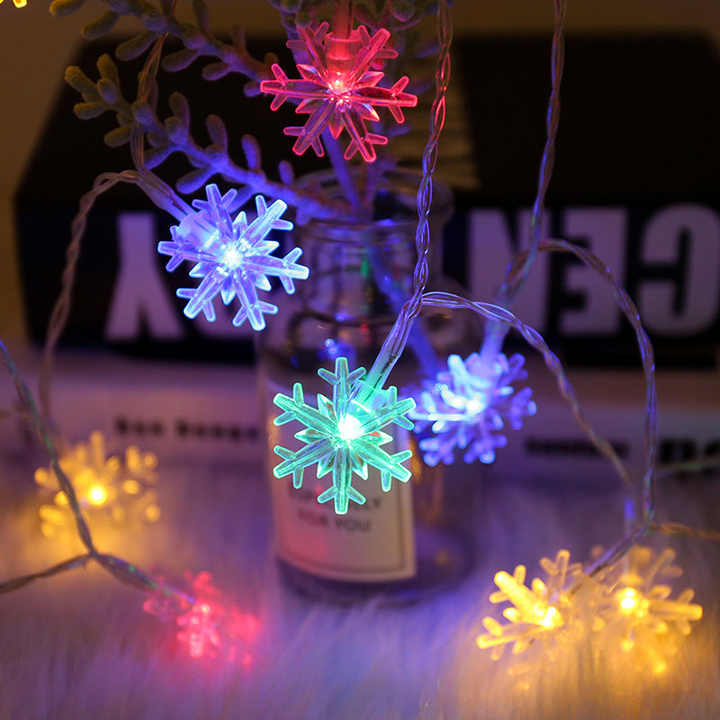 LED snowflake light string Christmas decoration lighting full sky star light string Christmas tree decoration lights  wholesale