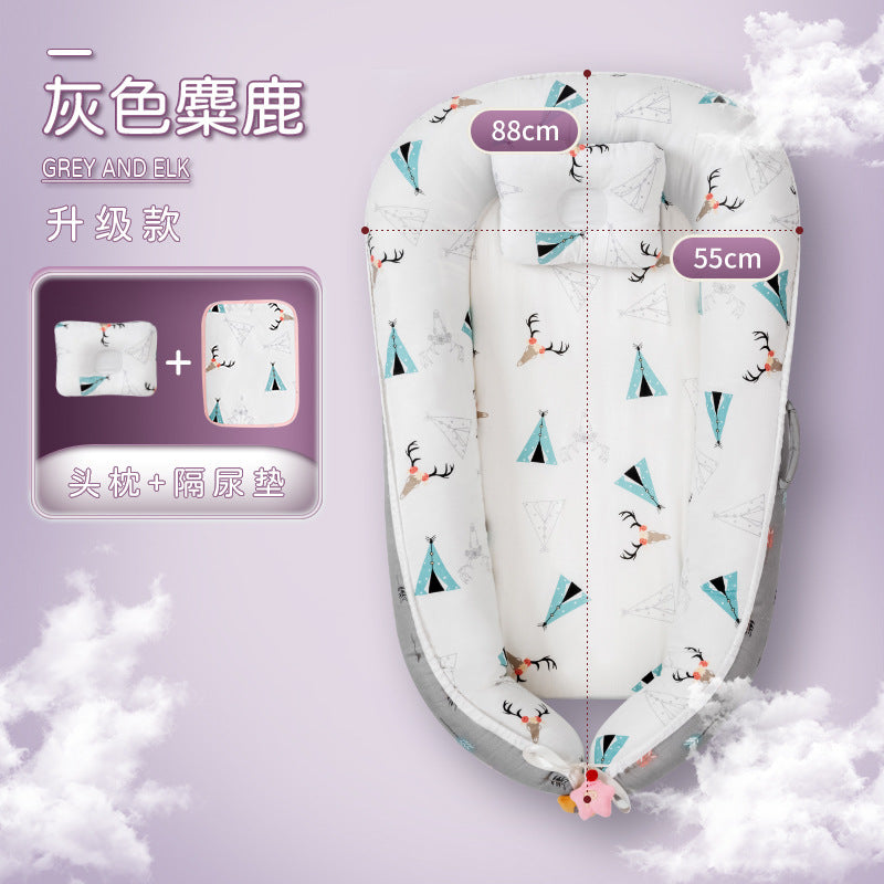 Baby bed-in-bed, bassinet, newborn soothing bed, anti-moro reflex, anti-colic, children's bionic bed, sleep security essential
