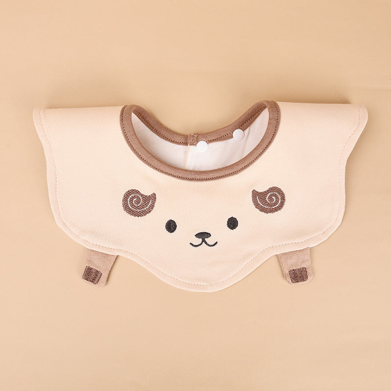 Single pack baby bib waterproof bib newborn combed cotton drool bib kids bib feeding bib cotton