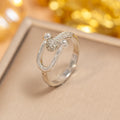 J17 steel color-horseshoe ring
