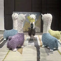 Alpaca chair stuffedkids stool soft stool lazy sofa single casual cartoon doll seat solid wood animal chair