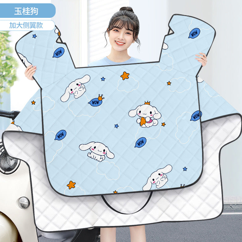 Motorcycle & electric scooter summer windshield cover - rainproof, sun protection, windproof, waterproof, motorcycle & electric scooter hood style