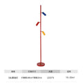 Led memphis floor lamp for living room - designer light luxury ambiance, dopamine sunset spotlight, live stream background lighting