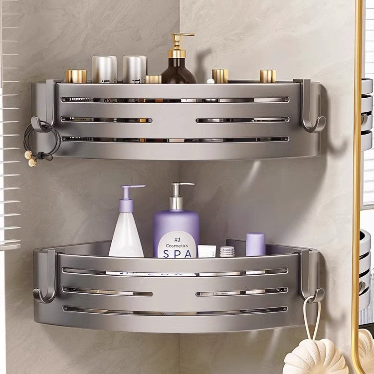Bathroom storage rack, punch-free bathroom triangle wall-mounted toilet, washroom wall washbasin storage rack