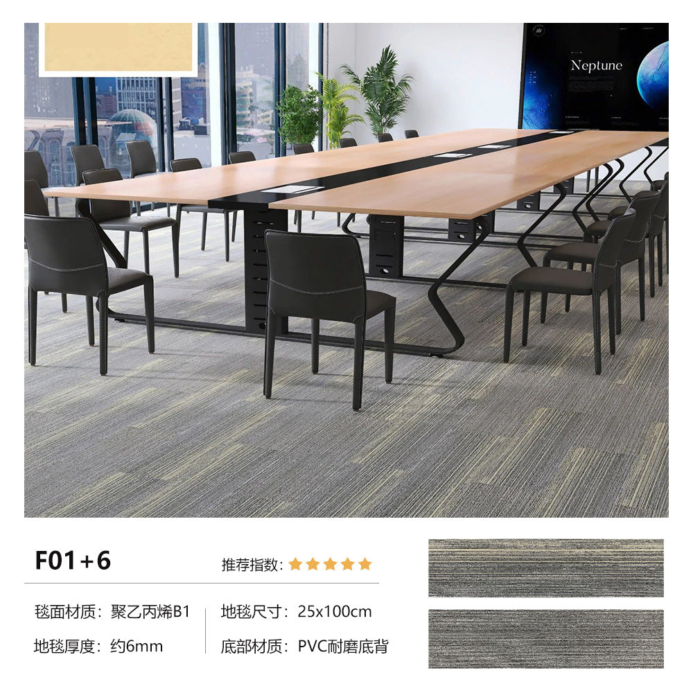 Ready-to-ship, b1 fire-rated carpet tiles for office, grade a commercial buildings, hotels, and retail spaces. spliceable, sound-absorbing, wear-resistant, and non-slip