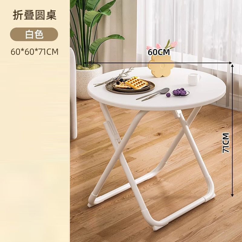 For homefoldable table small apartment table and chair combination simple dining table balcony dining table portable small round table stall square table