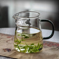 Thickened crescent fair cup heat-resistant classy glass tea dispenser with tea drain public cup green tea special kung fu tea set