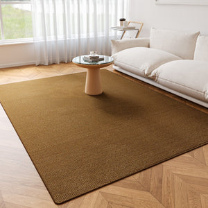 Plain carpet living room wabi-sabi cream style classyaccessible luxurypure color pineapple circle bedroom sofa coffee table bedside blanket