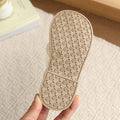 Vancahao  summer new girls' lace bow princess shoes toddler sandals kids' soft sole beach shoes