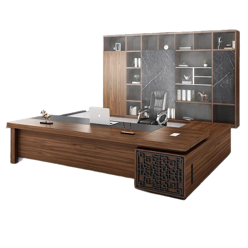 Office desk minimalist modern executive desk new chinese style office furniture manager direct sales light luxury creative table and chair