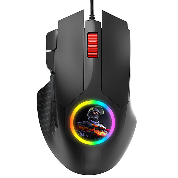 Y-FRUITFULM89 Colorful RGB luminous game mouse USB e-sports wired mouse wholesale computer office