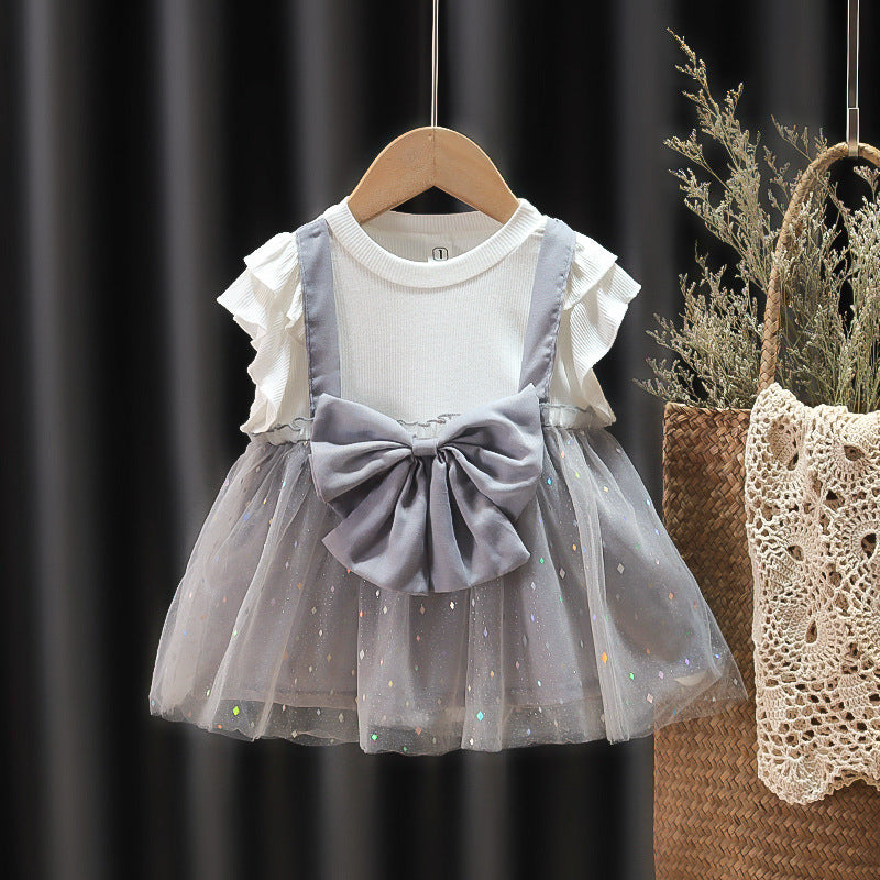 Girls' dress - stylish summer outfit for infants and toddlers (ages 1-6) - cotton princess dress for little girls
