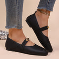 French chic mary janes: women's summer  new collection - soft sole, slip-on loafers with closed toe detail
