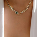 Wholesale alloy pendants: european and american cross-border personalized square necklaces for women - unique, irregular, multi-layered snake chain necklaces