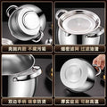 Wholesale stainless steel lard container - large capacity oil storage bucket with lid and filter screen - kitchen lard canister