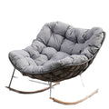 Outdoor rocking chair balcony large family casual rocking chair lazy sofa popular rocking chair lounge chair single