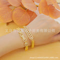 1pcs cross-border middle east directional trendy fashion luxury charm women's bow tie rectangular snowflake stylish bracelet