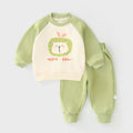 Kids' cartoon two-piece outfit: long-sleeve top and pants set - casual, autumn new arrivals for toddlers