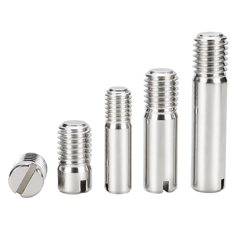 304 stainless steel GB878 one-character groove external thread cylindrical pin positioning pin M2M2.5M3M4M5M6M8M10