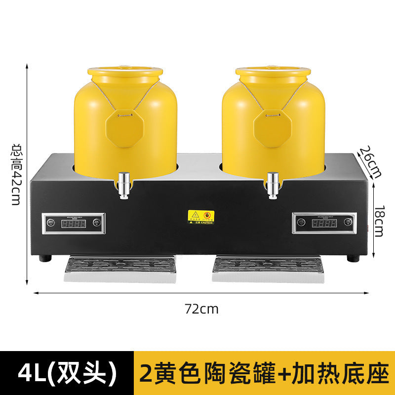 Milk tripod, hotel restaurant ceramic milk tripod coffee tripod numerical control heating stainless steel hot and cold tripod, juice tripod
