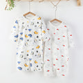 Newborn baby rompers - lightweight spring/summer long-sleeve sleep suits & crawling outfits