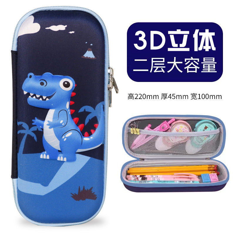 New 3D three-dimensional multi-functional stationery box, children's day gift for primary school students, cartoon large-capacity pencil case creativity