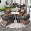 Sales office negotiation sofa chair design shape lazy table and chair beauty salon rest area reception one table and four chair combination