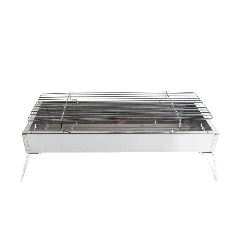 Bbq grill stainless steel bbq foldable grill rack skewers grill charcoal grill foldable grill portable