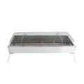 Bbq grill stainless steel bbq foldable grill rack skewers grill charcoal grill foldable grill portable