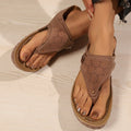 fashionplus size2025summernew arrival clip-toe wedge heel fashion laser rivet herringbone sandals for women wholesale