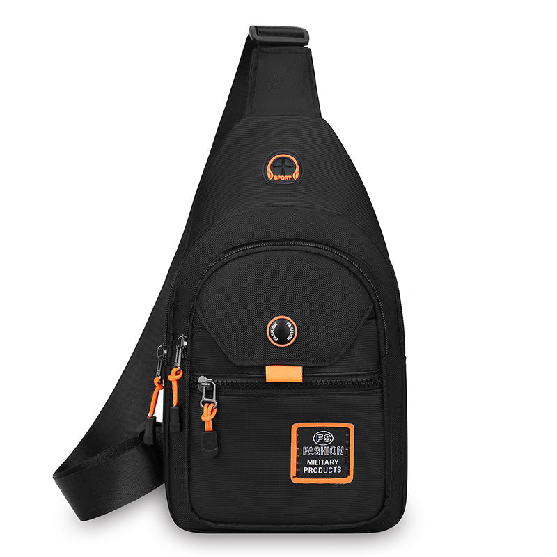 Breast bag Men's bag One shoulder messenger bag Sports small bag Men's bag Casual backpack Waist bag Oxford small satchel Women's bag