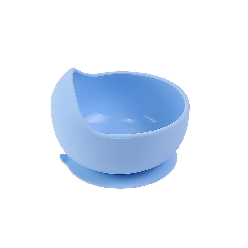 Cross-border new product food-grade silicone non-slip snack bowl suction cup type children's learning tableware snail cartoon bowl