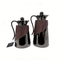 Factory price 2pcs insulated kettle new arrivalaccessible luxury wood grain stainless steel long-lasting lock insulated kettle export hot selling