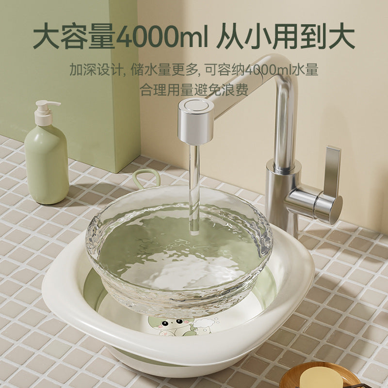 Newborn baby washbasin set - collapsible 3-piece kit for bathing and diaper changes