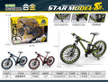 Export-specific 1:8 scale alloy bicycle model - mini foldable alloy mountain bike toy ornament