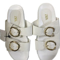 Za white chunky platform sandals - women's summer outdoor wear, 2025 new fashion, versatile style, perfect with dresses, stunning beach sandals for women