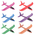 Kids' light-up hand throw airplane toy - popular foam airplane, large size, outdoor assembly, looping model, realistic flight