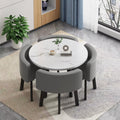 Scandinaviancasual negotiation table and chair combination commercial reception room imitation rock slab reception negotiation table in stock quick delivery dining table and chairs