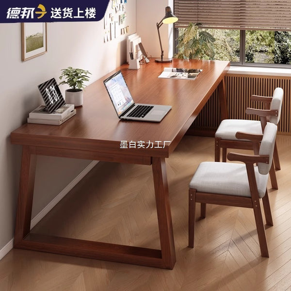 Solid wood desk household modern simple desk computer desk bedroom study table small apartment student writing table